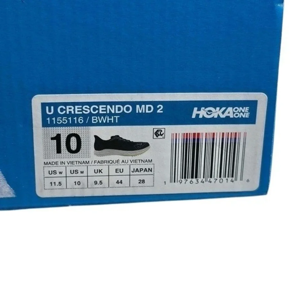 HOKA Crescendo 2 MD Track Shoes with Spikes Size Men's 10 Women's 11.5 Black NEW
